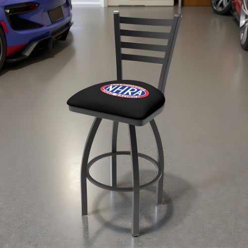NHRA Drag Racing 25" Stool with Backrest