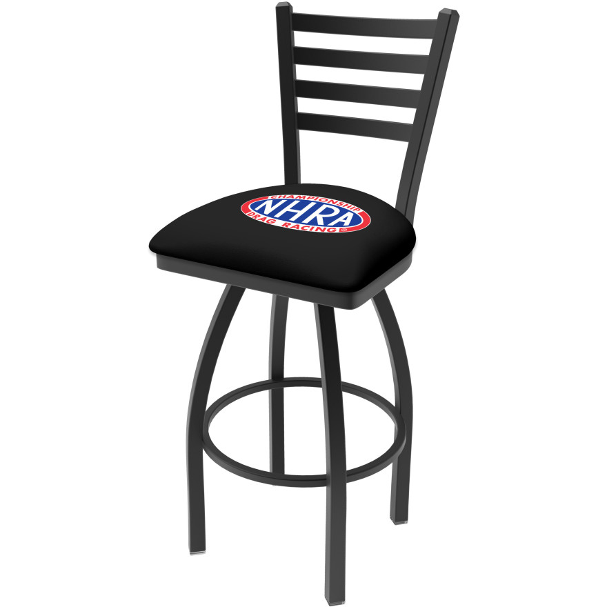 NHRA Drag Racing 25" Stool with Backrest NHRA Drag Racing 25" Stool with Backrest