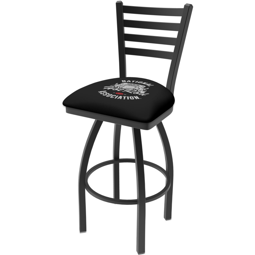 NHRA Drag Racing Hot Rod 30" Stool with Backrest NHRA Drag Racing Hot Rod 30" Stool with Backrest