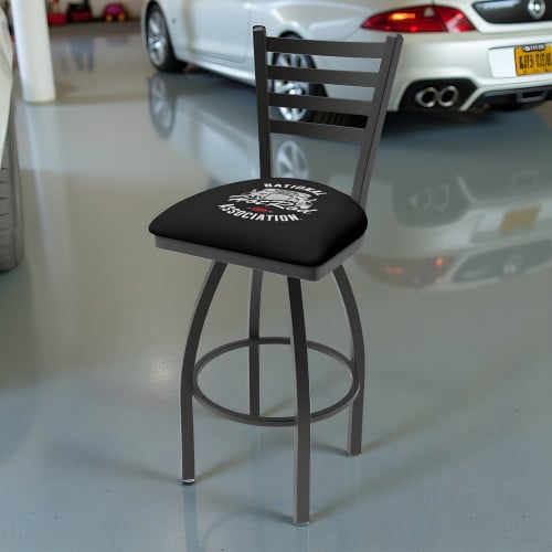 NHRA Drag Racing Hot Rod 30" Stool with Backrest