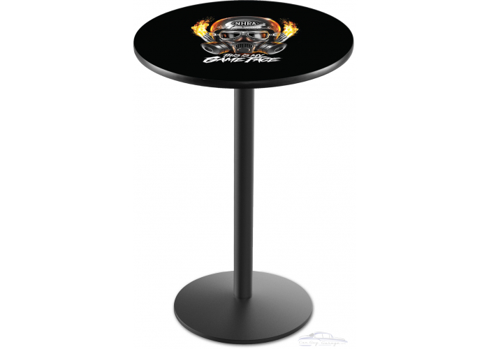 NHRA Drag Racing Game Face 36" Tall 28" Round Pub Table