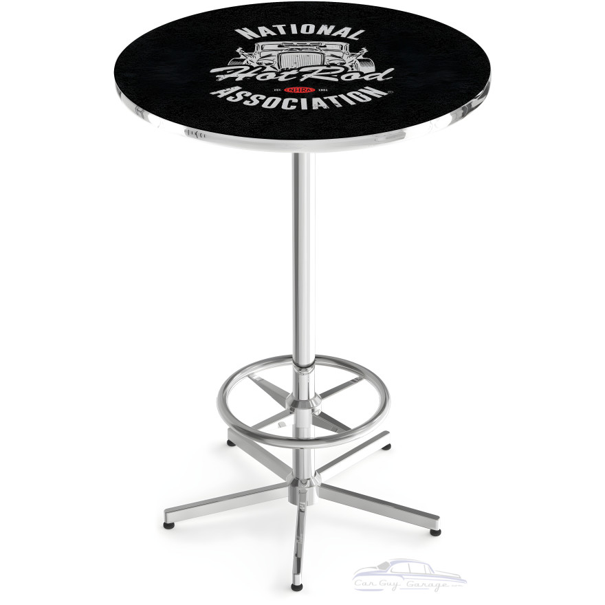 NHRA Drag Racing Hot Rod 42" Tall 28" Round Pub Table NHRA Drag Racing Hot Rod 42" Tall 28" Round Pub Table