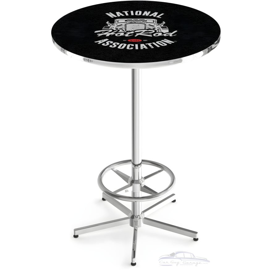NHRA Drag Racing Hot Rod 42" Tall 36" Round Pub Table NHRA Drag Racing Hot Rod 42" Tall 36" Round Pub Table