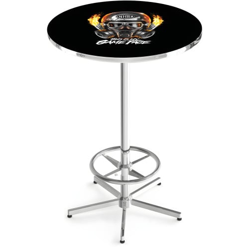 NHRA Drag Racing Game Face 42" Tall 36" Round Pub Table
