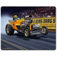 1923 T-Bucket Fuel Altered Metal Sign - 15" x 12"