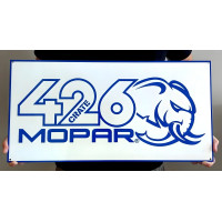 Mopar Hellephant 426 Crate Metal Sign - 40x20 Heavy Gauge Steel