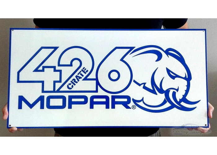MOPAR Hellephant Crate 426 Motor Garage Metal Sign