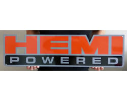 HEMI Powered Metal Sign