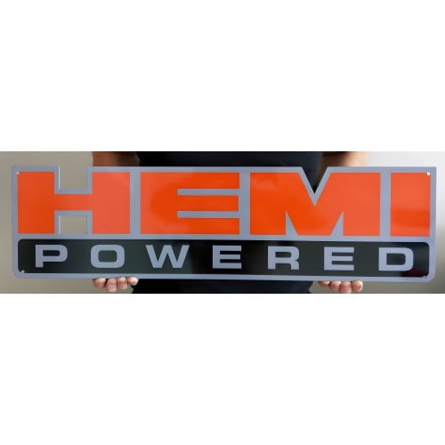 HEMI Powered Metal Sign
