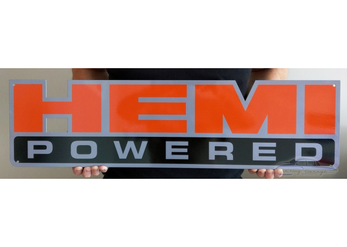 HEMI Powered Metal Sign