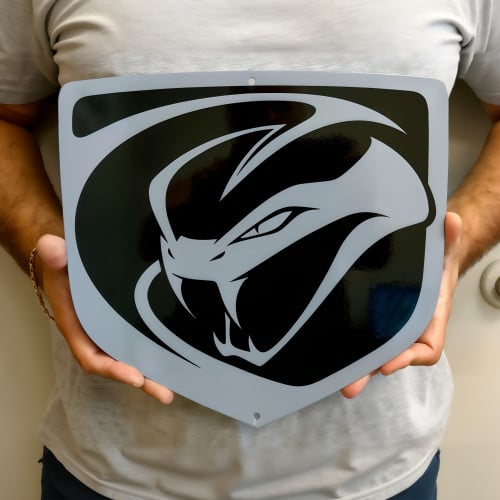 Dodge Viper Sign Stryker Shield Gray 14-Gauge Steel 30 x 28