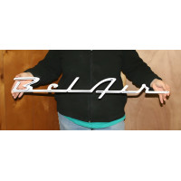 1955-56 Chevrolet Bel Air Script Emblem Metal Sign, 34 in, GM Licensed
