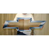Chevrolet Bowtie Metal Wall Sign, 50 x 14 in, Officially Licensed