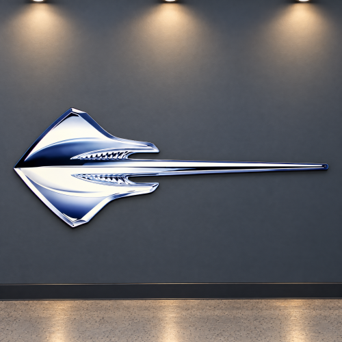 Corvette Metal Sign C7 Stingray Spear Emblem 50 Inch
