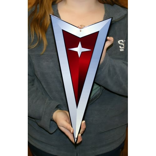 Pontiac Red Arrow Metal Sign