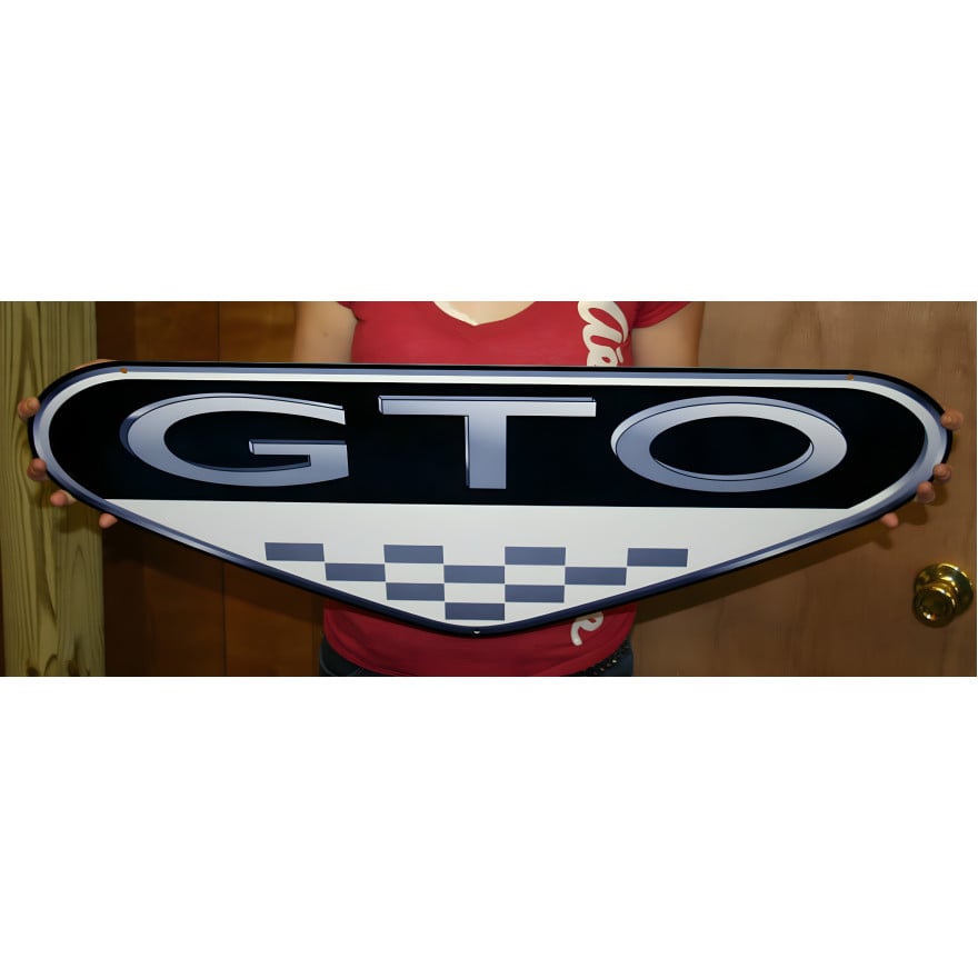 Pontiac GTO 6.0 Metal Sign Pontiac GTO 6.0 Metal Sign