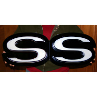GM Licensed Chevy Camaro SS Emblem 30x11 Metal Sign (1968-72)