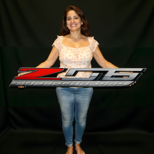 Corvette Metal Sign - C7 Z06 Supercharged GM Licensed