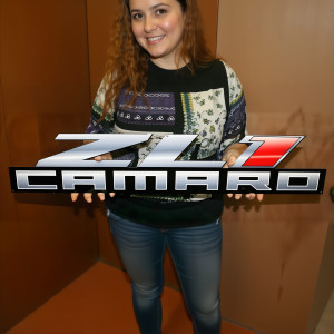Chevy Camaro ZL1 Metal Garage Sign - 34 x 8 in, Officially Licensed