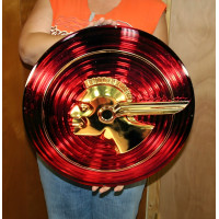 1951-1953 Pontiac Chieftain Chief Hubcap 19in Round Metal Sign
