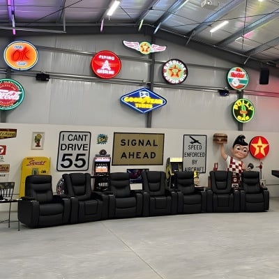 Goodyear Tires Neon Sign – Junior Size, Blue & Yellow, FREE USA Shipping