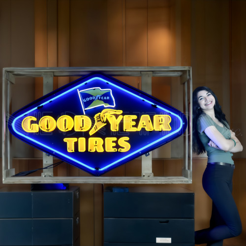 Goodyear Tires Diamond Neon Sign
