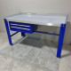 60 in Heavy Duty Steel Workbench, 2 Locking Drawers, Backsplash