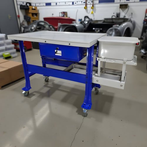 Tear Down Table with Drawer and Parts Washer