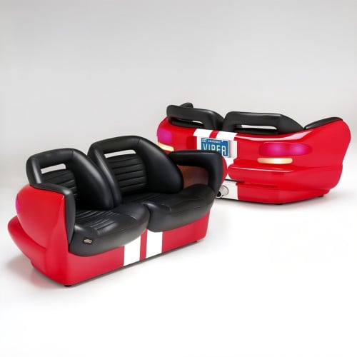 Red Dodge Viper Couch 