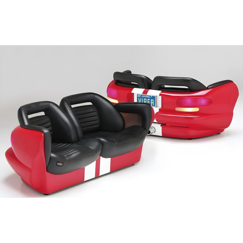 Red Dodge Viper Couch 