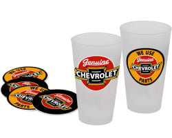 2 Pack of Chevy Frosted Pint Glasses