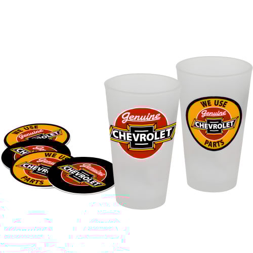 2 Pack of Chevy Frosted Pint Glasses