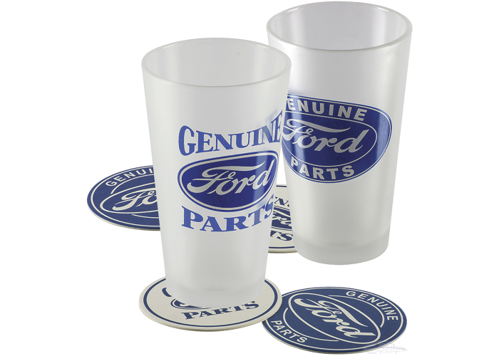 Ford Frosted Pint Glass Set - 2 Pack