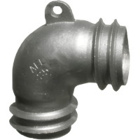 2.5 in Cast Aluminum 90 Degree Elbow for Overhead Exhaust Hose