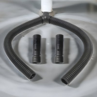 3 Inch Garage Exhaust Hose Y Kit, 600 F, Dual 2.5 Inch Adapters