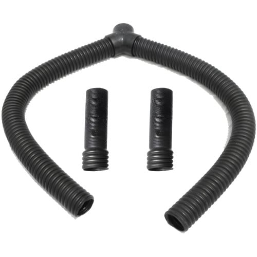4 inch Exhaust Hose with Adapters for Dual 3.5 inch Straight Pipes