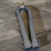 4 in Twin Diesel Tailpipe Garage Exhaust Y Hose Adapter, 700F Oversize