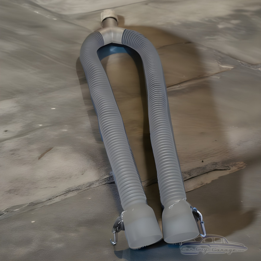 4 inch Twin Diesel Exhaust Hoses with Oversized Adapters 4 inch Twin Diesel Exhaust Hoses with Oversized Adapters