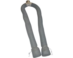 4 inch Twin Diesel Exhaust Hoses with Oversized Adapters 