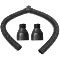 3 Inch Garage Exhaust Hose Y-Splitter Kit for Dual Oval Tailpipes, 600 F