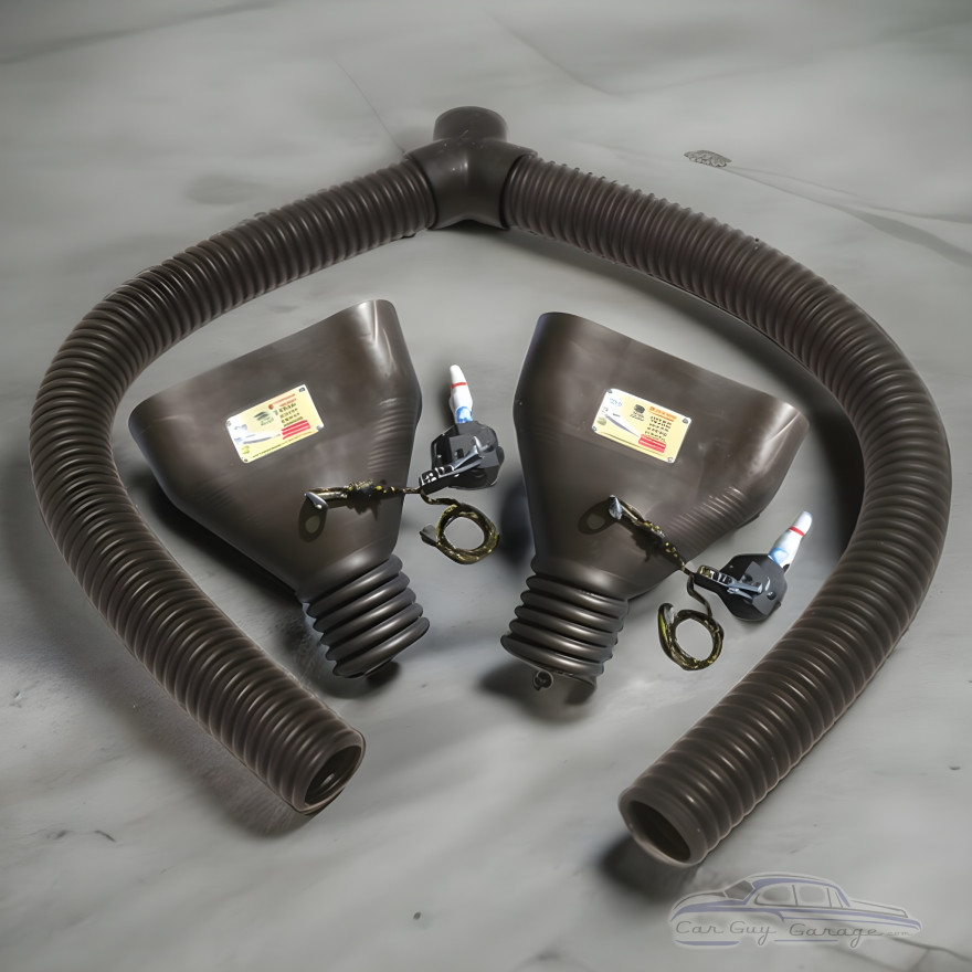 3 inch Exhaust Hose with Adapters for Dual Extra Wide Flush Exhaust 3 inch Exhaust Hose with Adapters for Dual Extra Wide Flush Exhaust