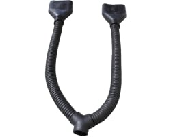 3 inch Exhaust Hose with Adapters for Dual Extra Wide Exhaust
