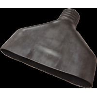 3 by 15.5 inch Oval Adapter for 3 or 4 inch Exhaust Hose