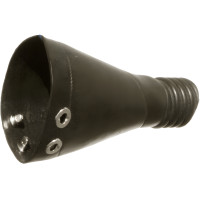 5 in Rubber Bell Tailpipe Adapter Nozzle, Fits 2" & 3" Exhaust Hose
