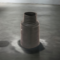9 in Round Diesel Exhaust Stack Adapter, 8.5 in OD Stack, Fits 5 or 6 in Hose