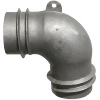 4 Inch Cast Aluminum 90 Degree Exhaust Hose Elbow, Garage Extraction
