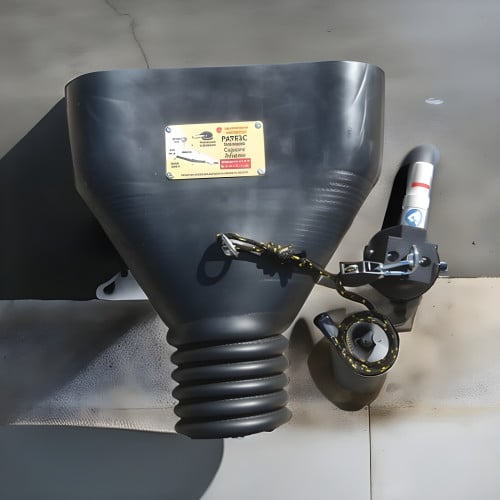 3 by 11 inch Oval Adapter for 3 or 4 inch Exhaust Hose with Suction