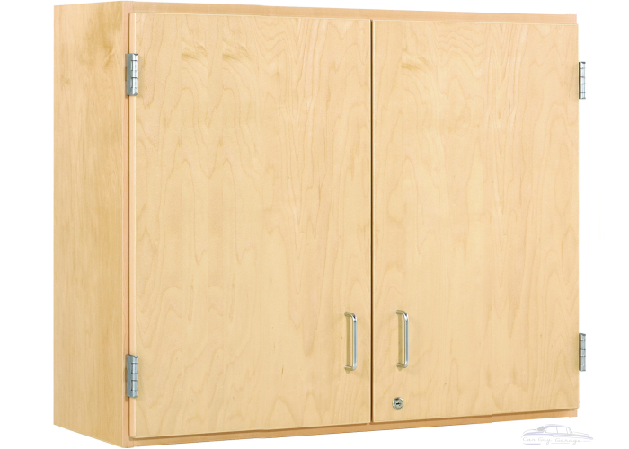 Solid Maple 30"W x 12"D x 30"H Wall Garage Cabinet