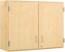 Solid Maple 42"W x 12"D x 30"H Wall Garage Cabinet
