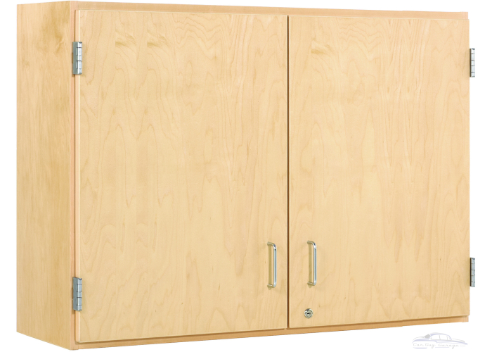 Solid Maple 48"W x 12"D x 30"H Wall Garage Cabinet